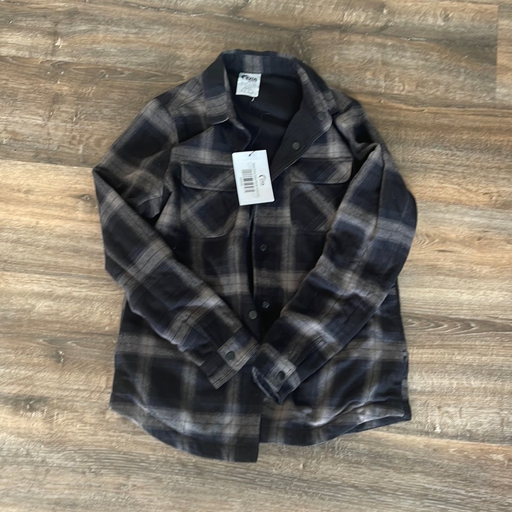 Zyia black Ashley ridge flannel jacket